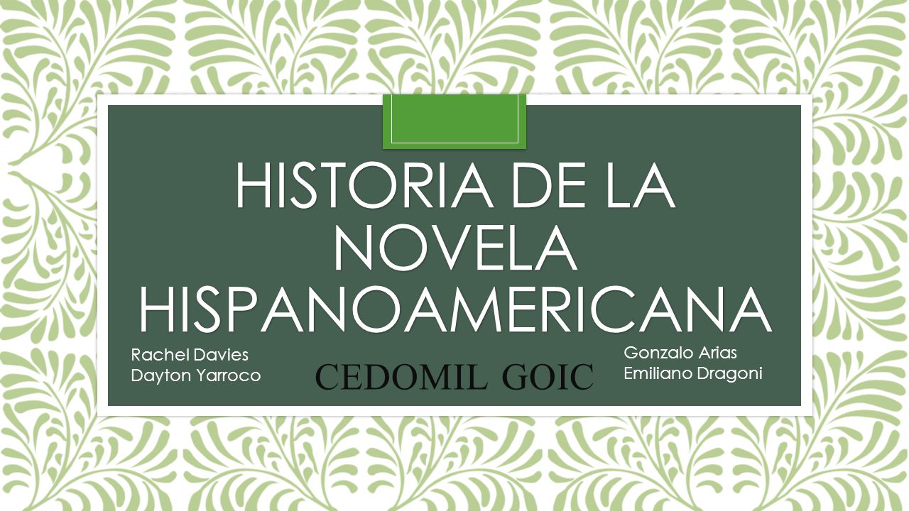 historia de la novela hispanoamericana goic